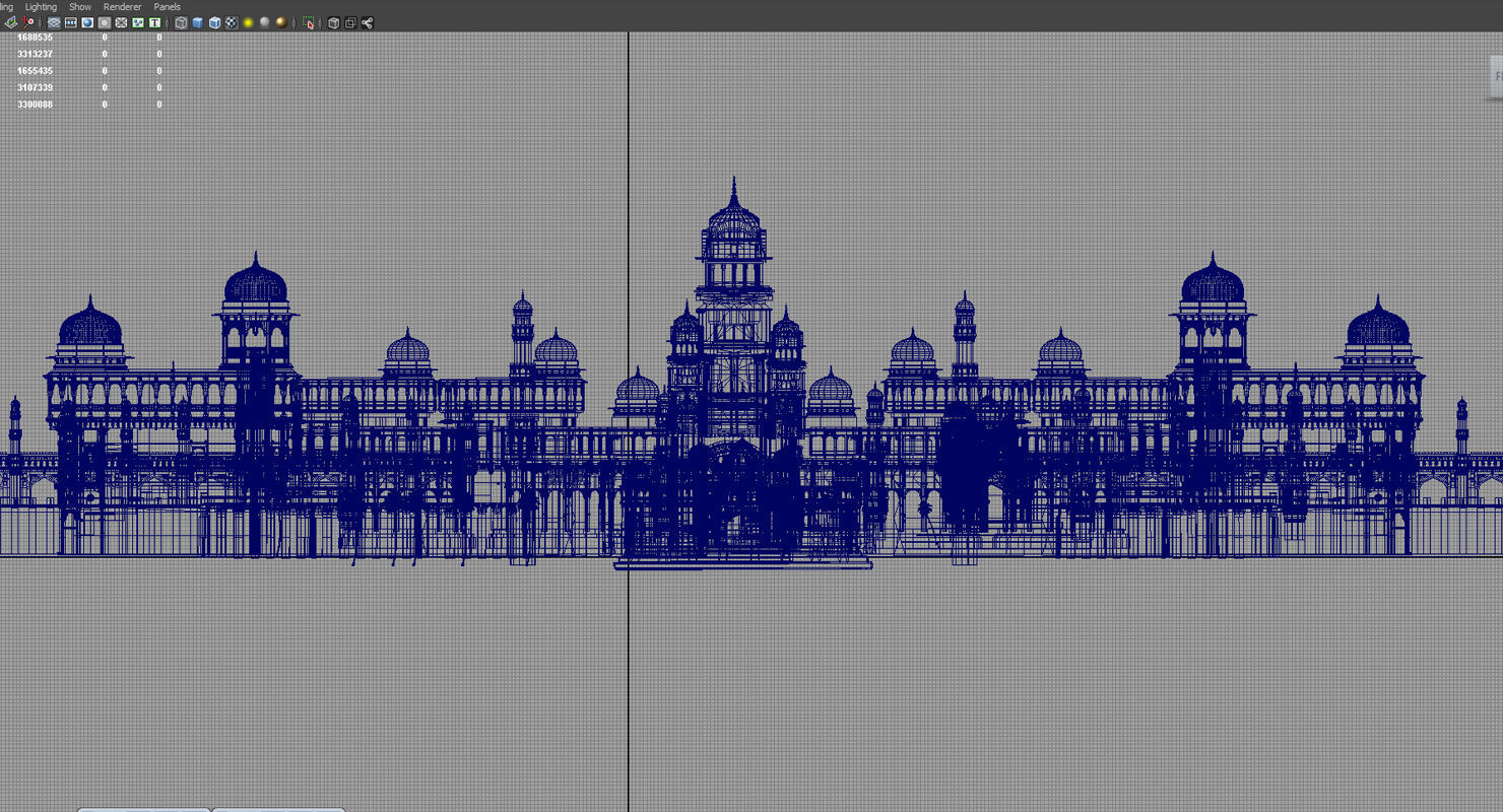 fort palace 3d set model 3D model_4