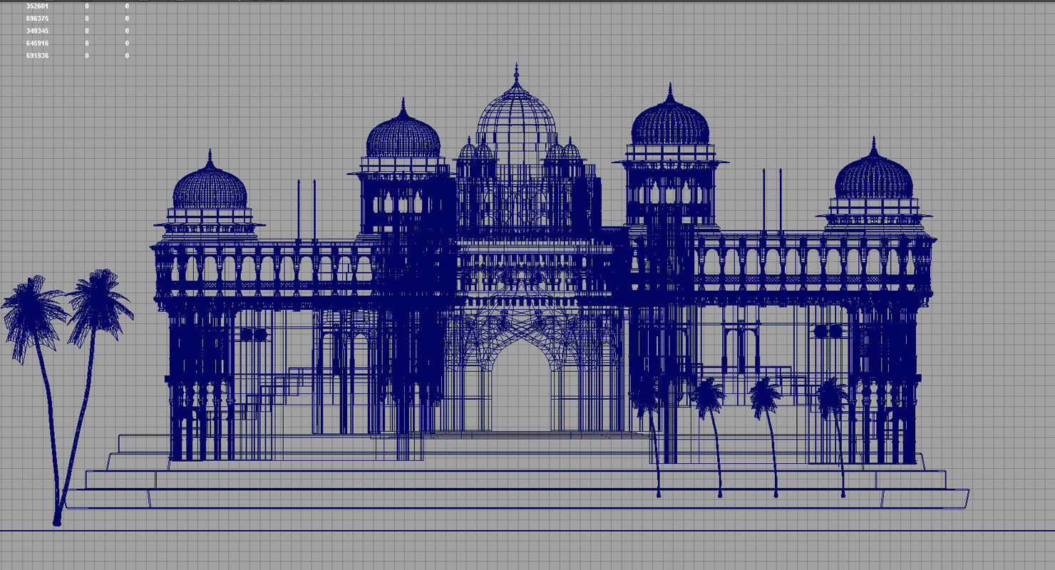 fort palace 3d set model 3D model_5