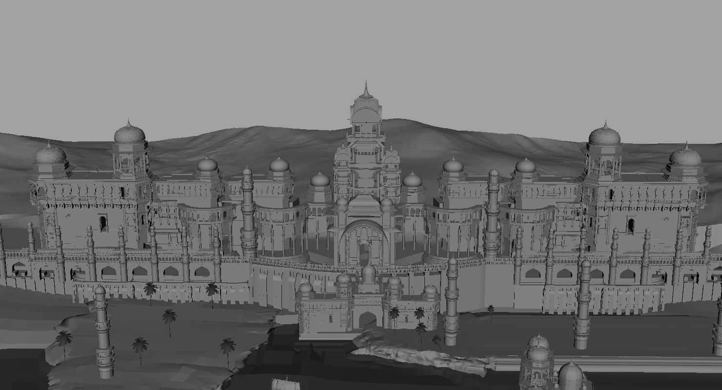 fort palace 3d set model 3D model_11