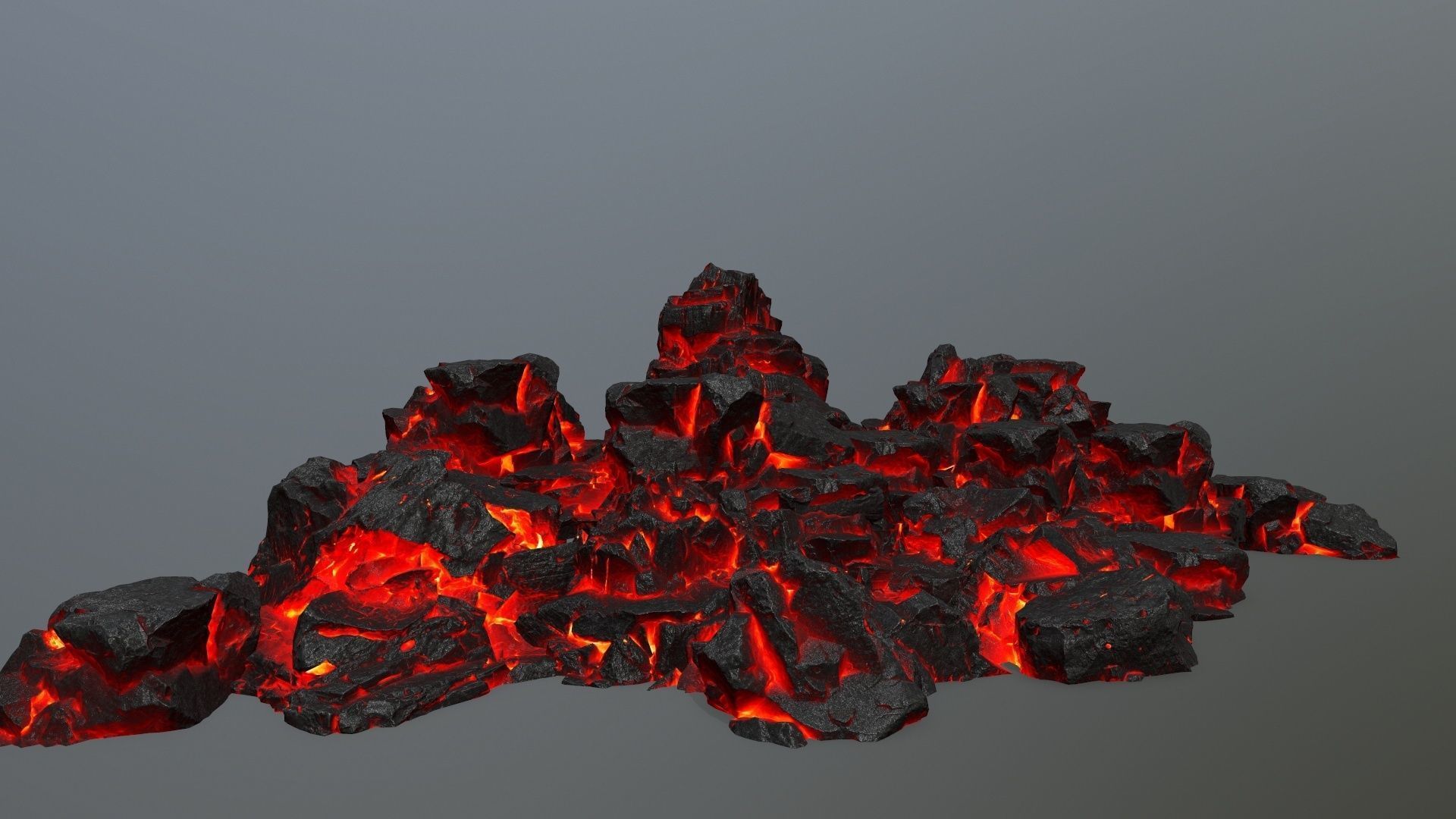 lava rocks Low-poly 3D model_27