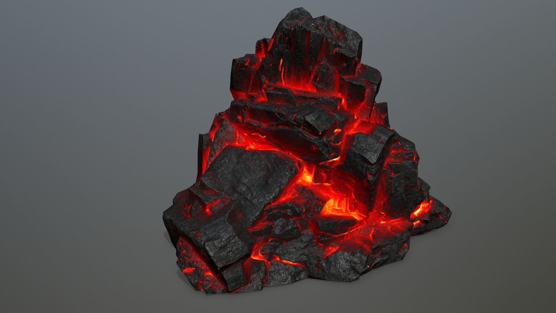 lava rocks Low-poly 3D model_32