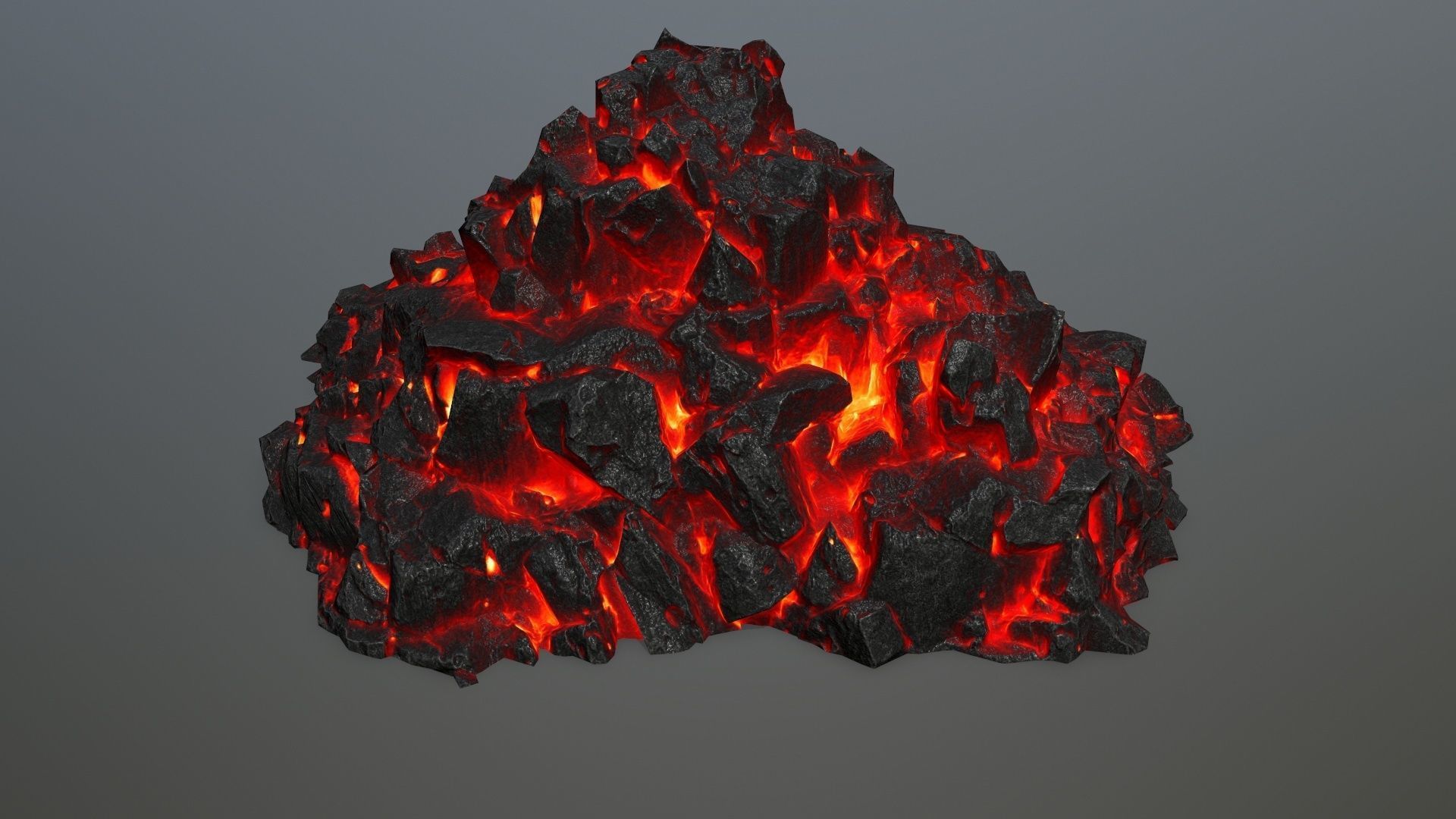 lava rocks Low-poly 3D model_24