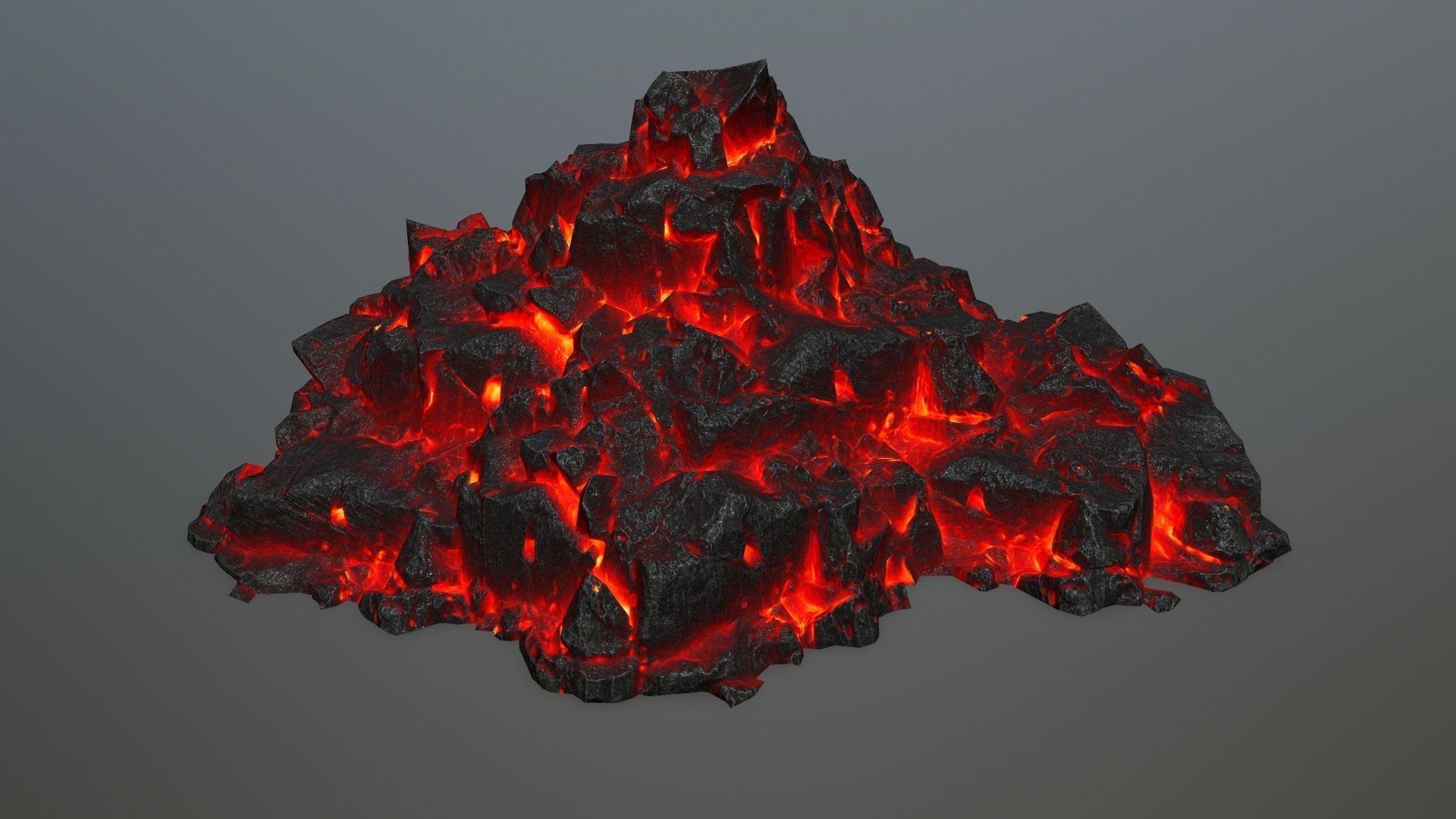 lava rocks Low-poly 3D model_21