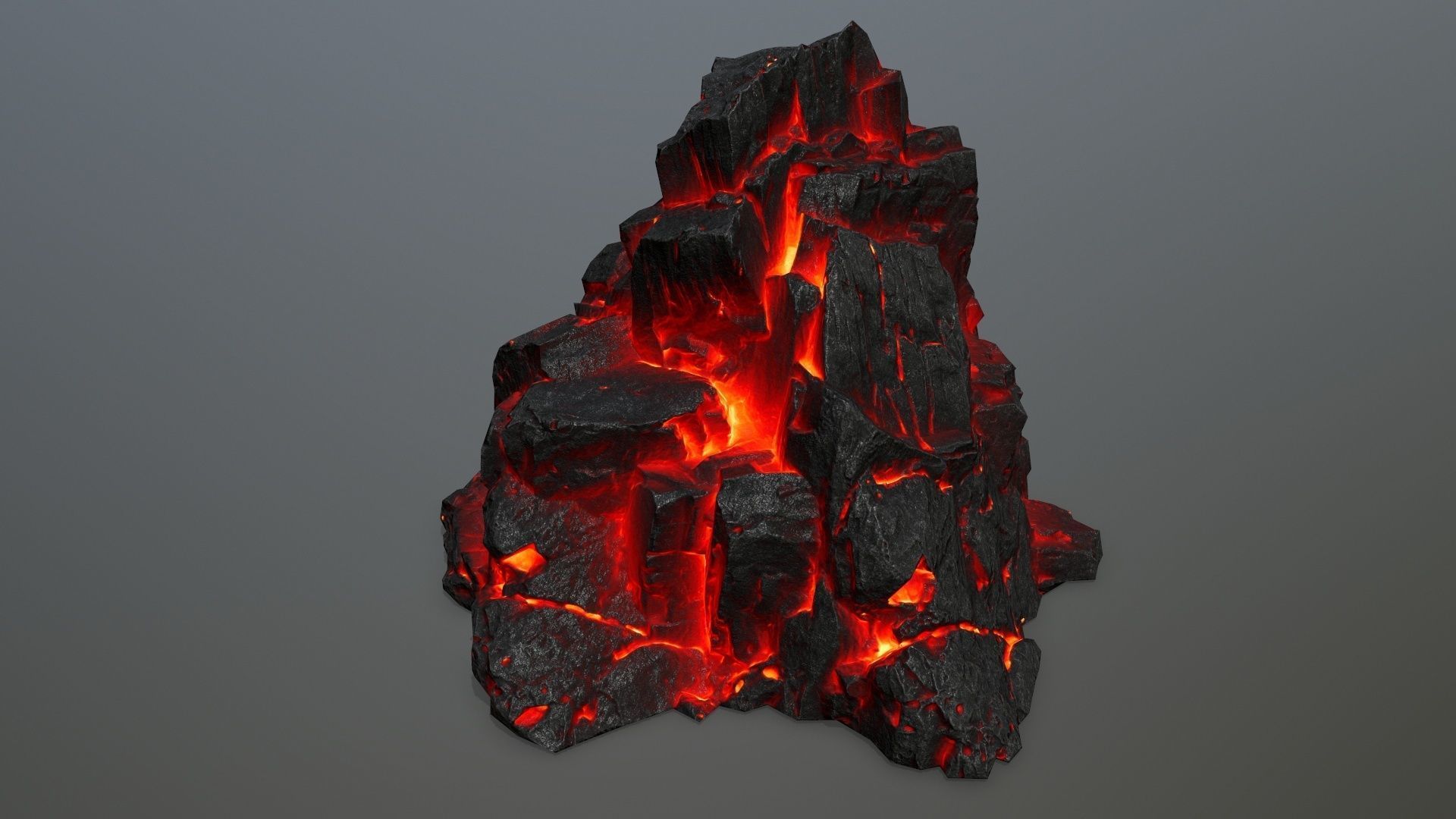 lava rocks Low-poly 3D model_14