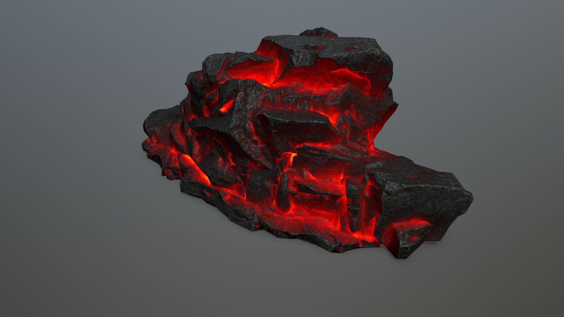 lava rocks Low-poly 3D model_10