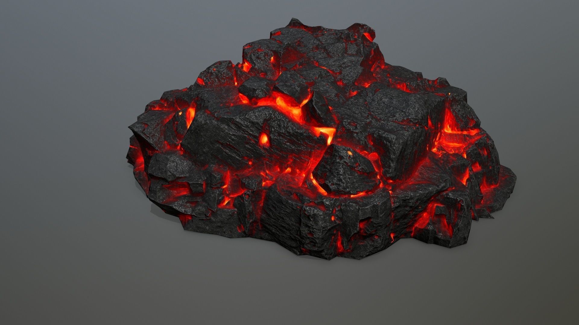 lava rocks Low-poly 3D model_30