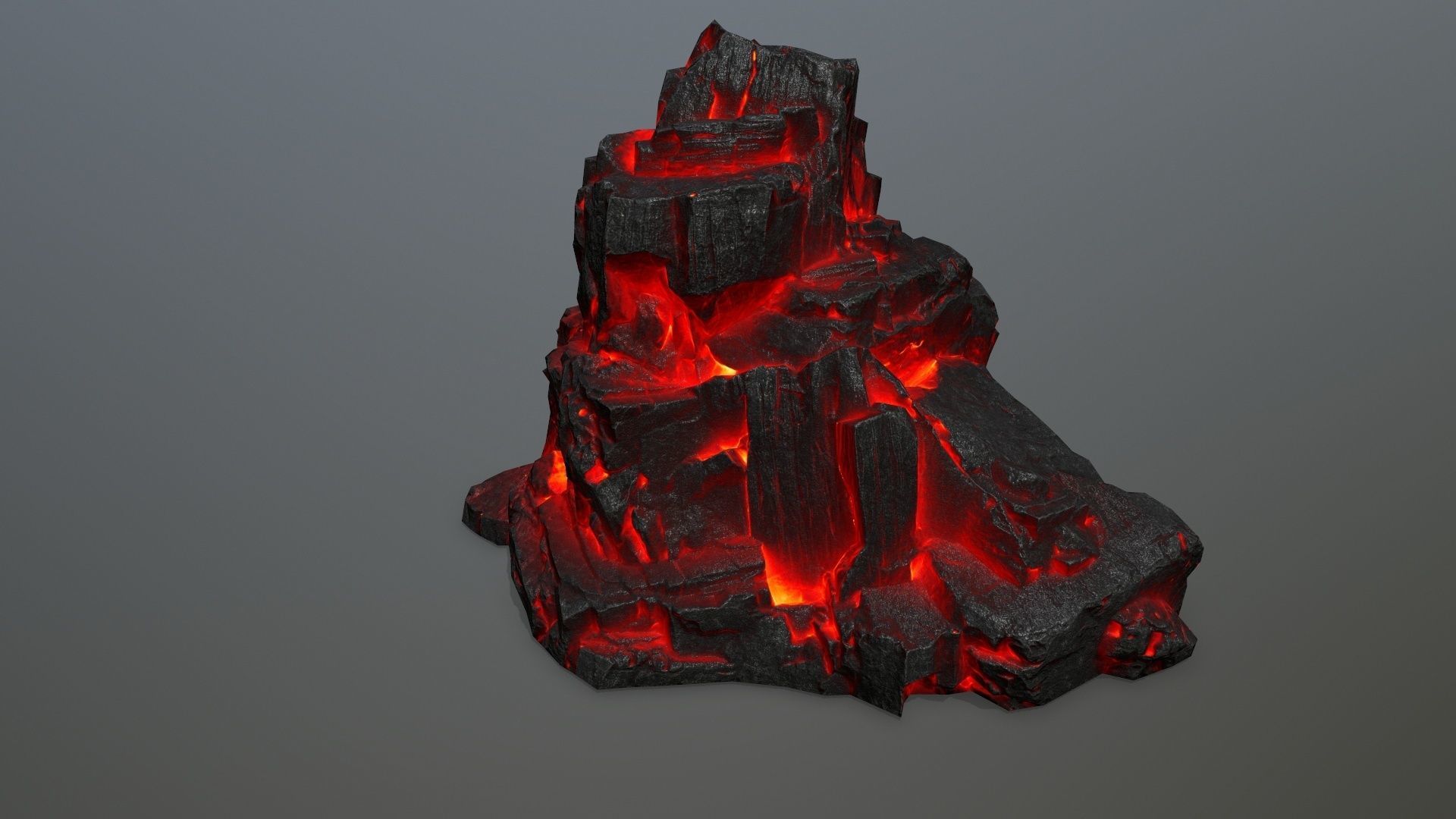lava rocks Low-poly 3D model_33