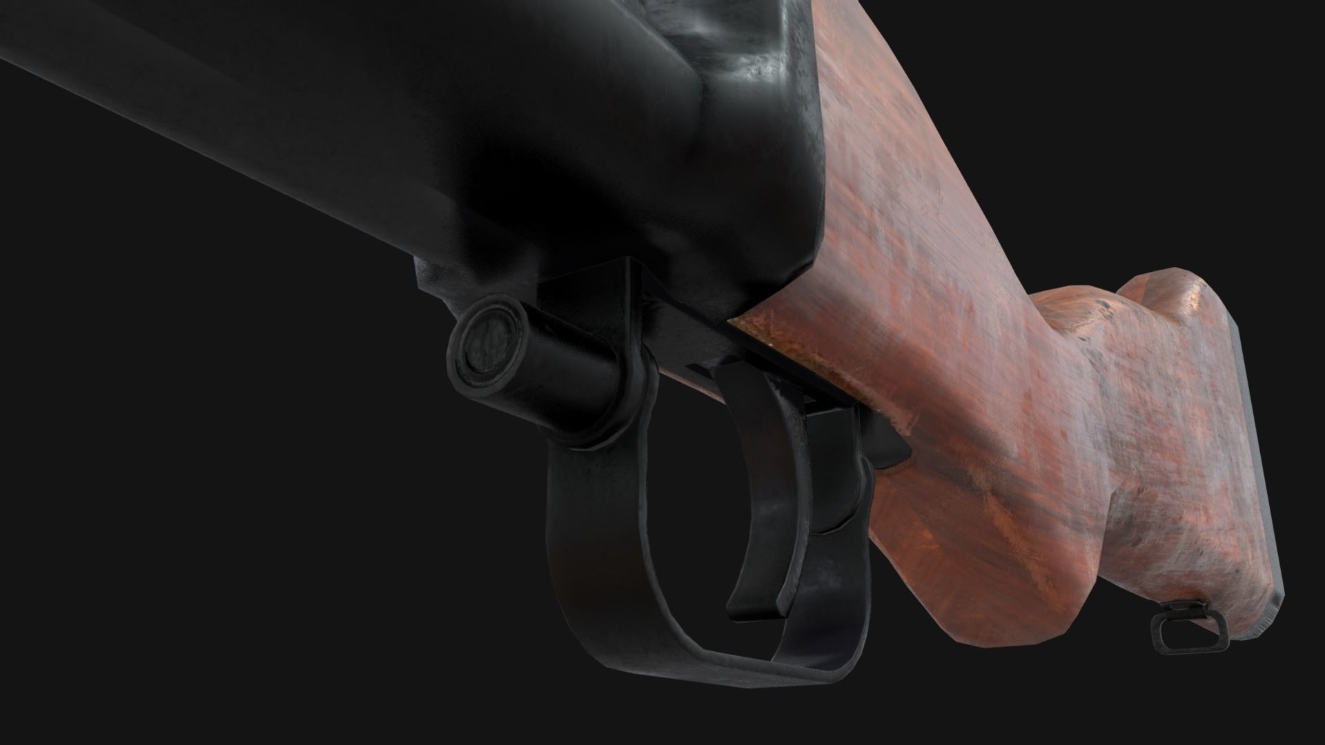 M79 Granade Launcher - Lowpoly - Game Ready Low-poly 3D model_10