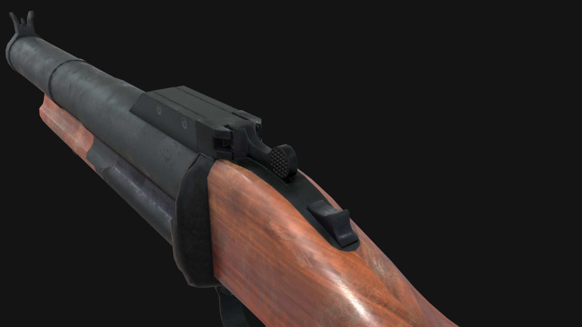 M79 Granade Launcher - Lowpoly - Game Ready Low-poly 3D model_7