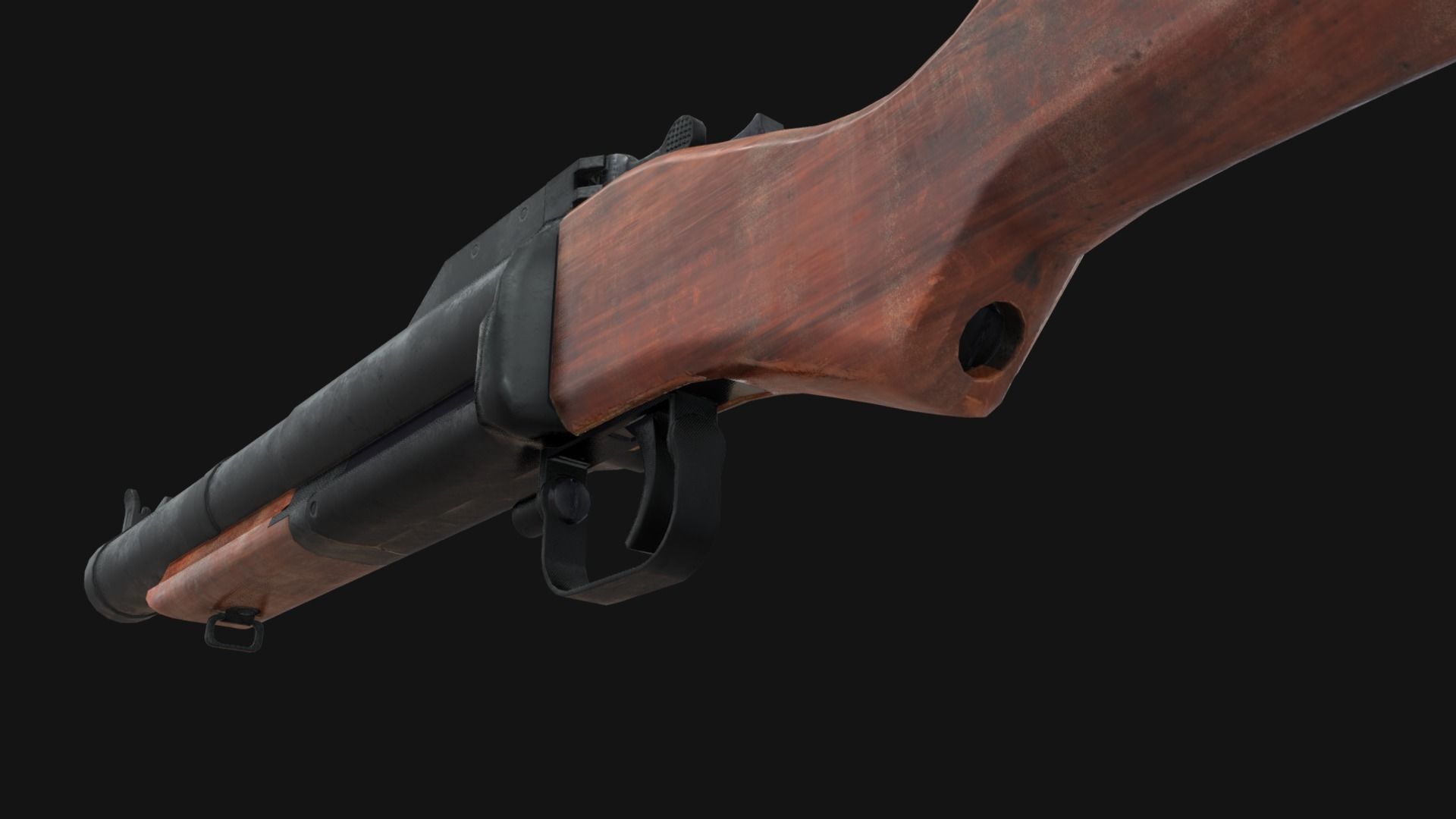 M79 Granade Launcher - Lowpoly - Game Ready Low-poly 3D model_9