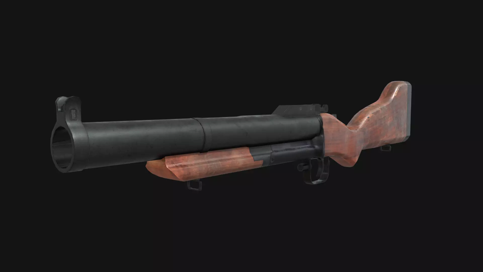 M79 Granade Launcher - Lowpoly - Game Ready Low-poly 3D model_0