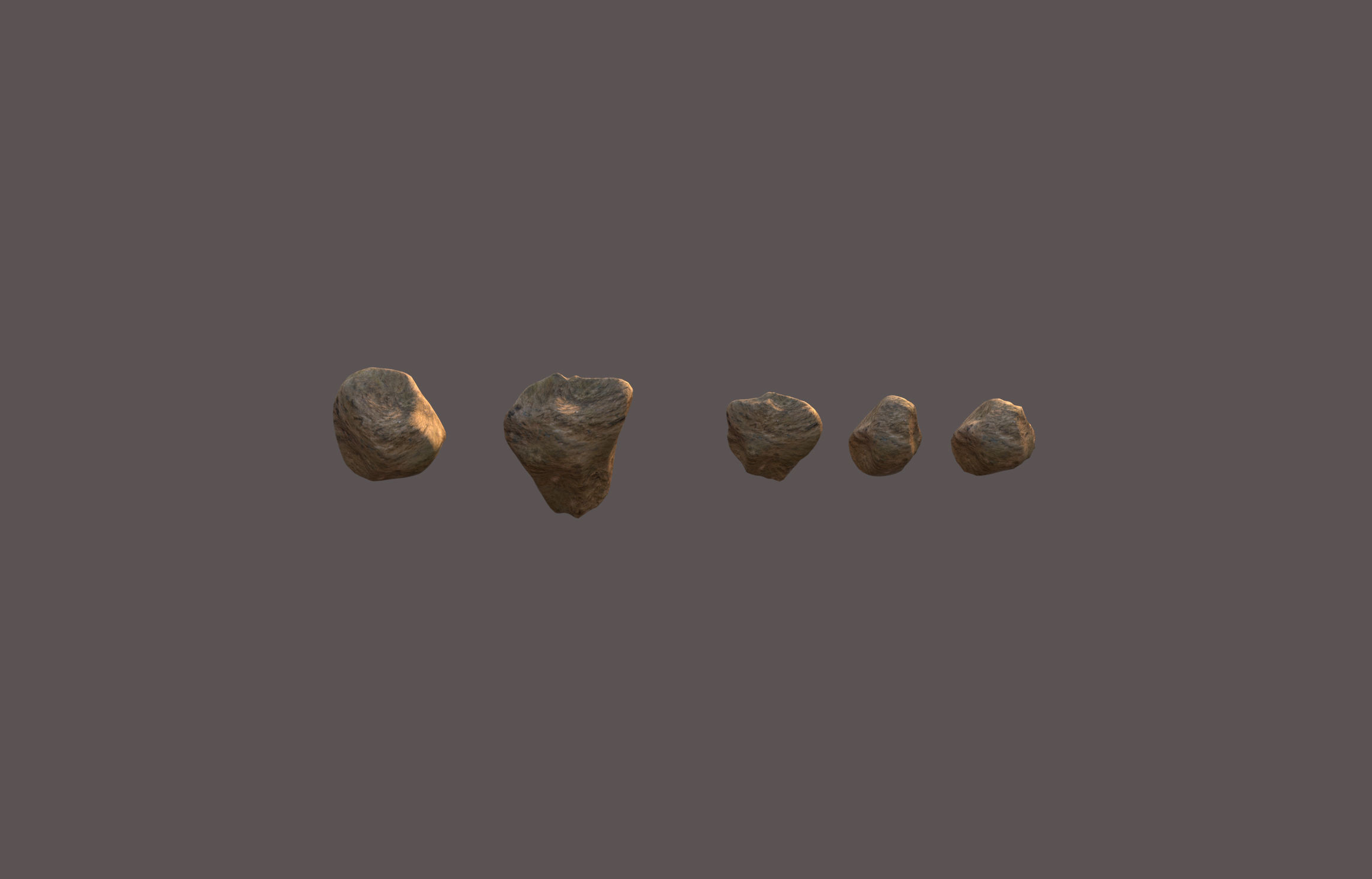 Free rocks pack - Untextured Free low-poly 3D model_4