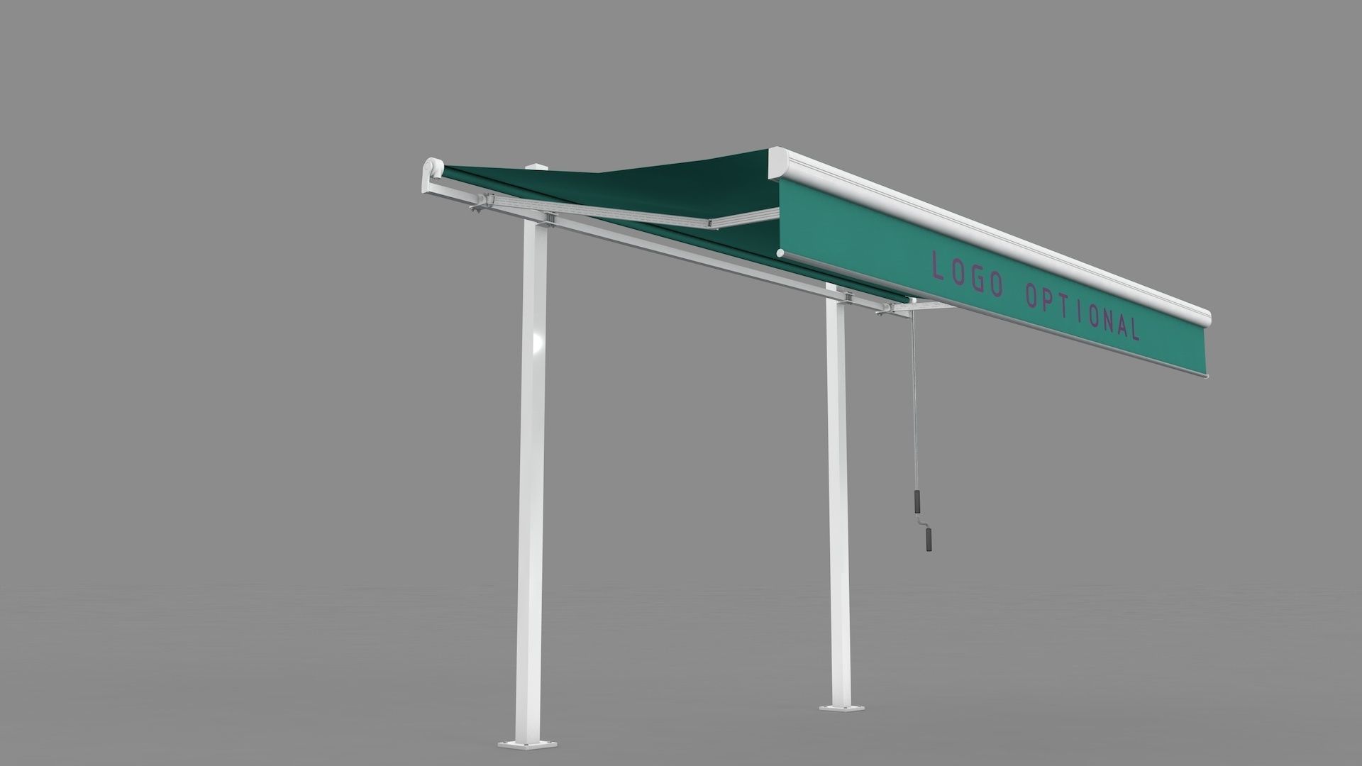 Hinged Awning Canopy 3D model_2