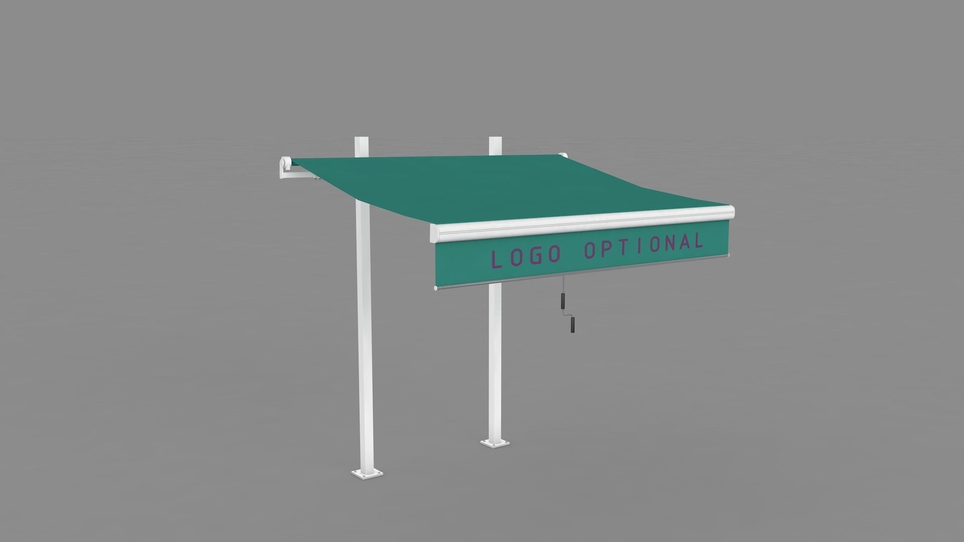 Hinged Awning Canopy 3D model_7