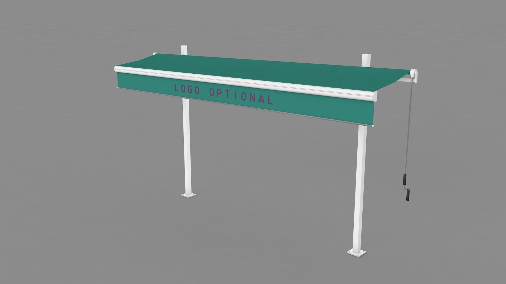 Hinged Awning Canopy 3D model_16