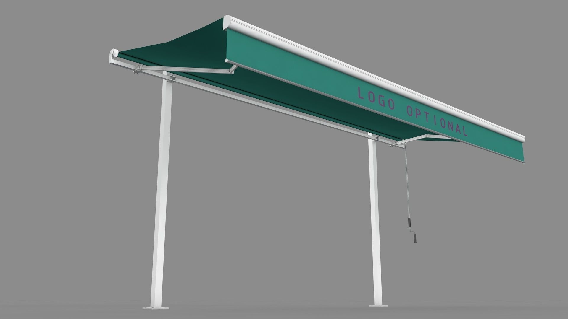 Hinged Awning Canopy 3D model_11