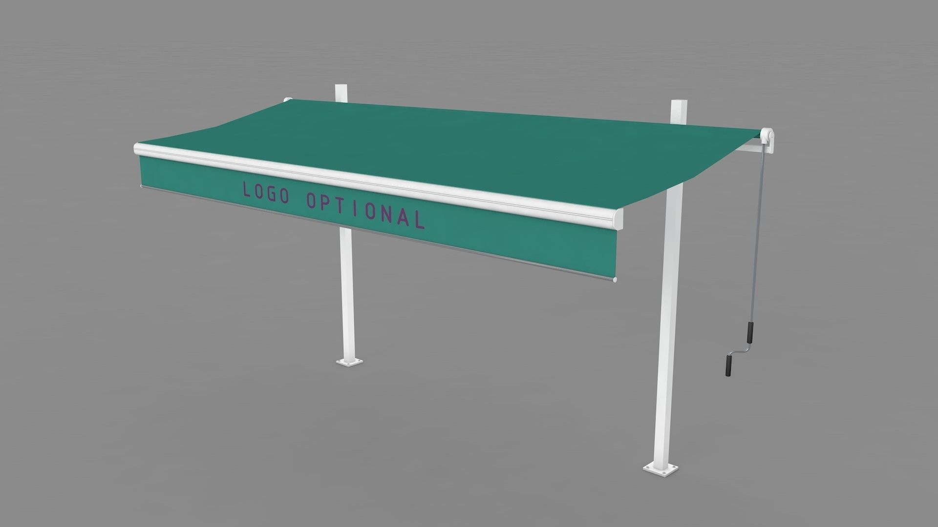 Hinged Awning Canopy 3D model_14