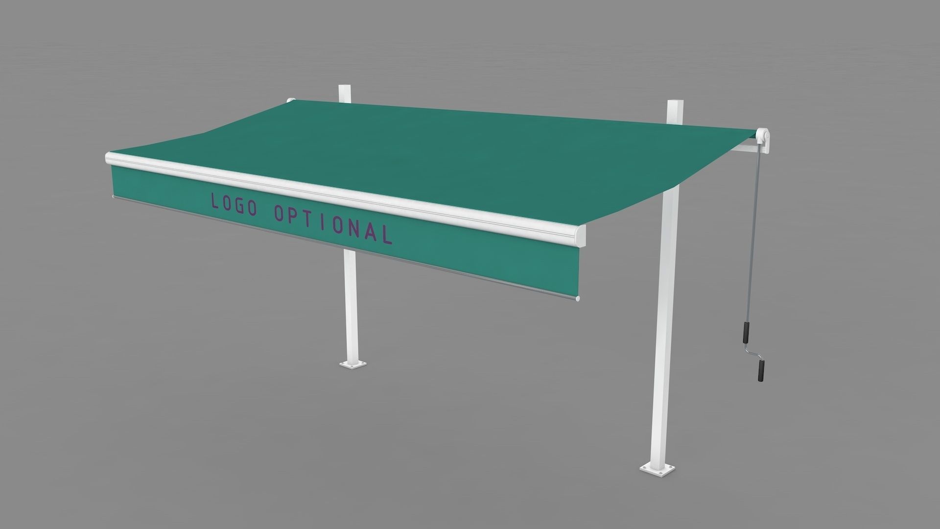 Hinged Awning Canopy 3D model_22