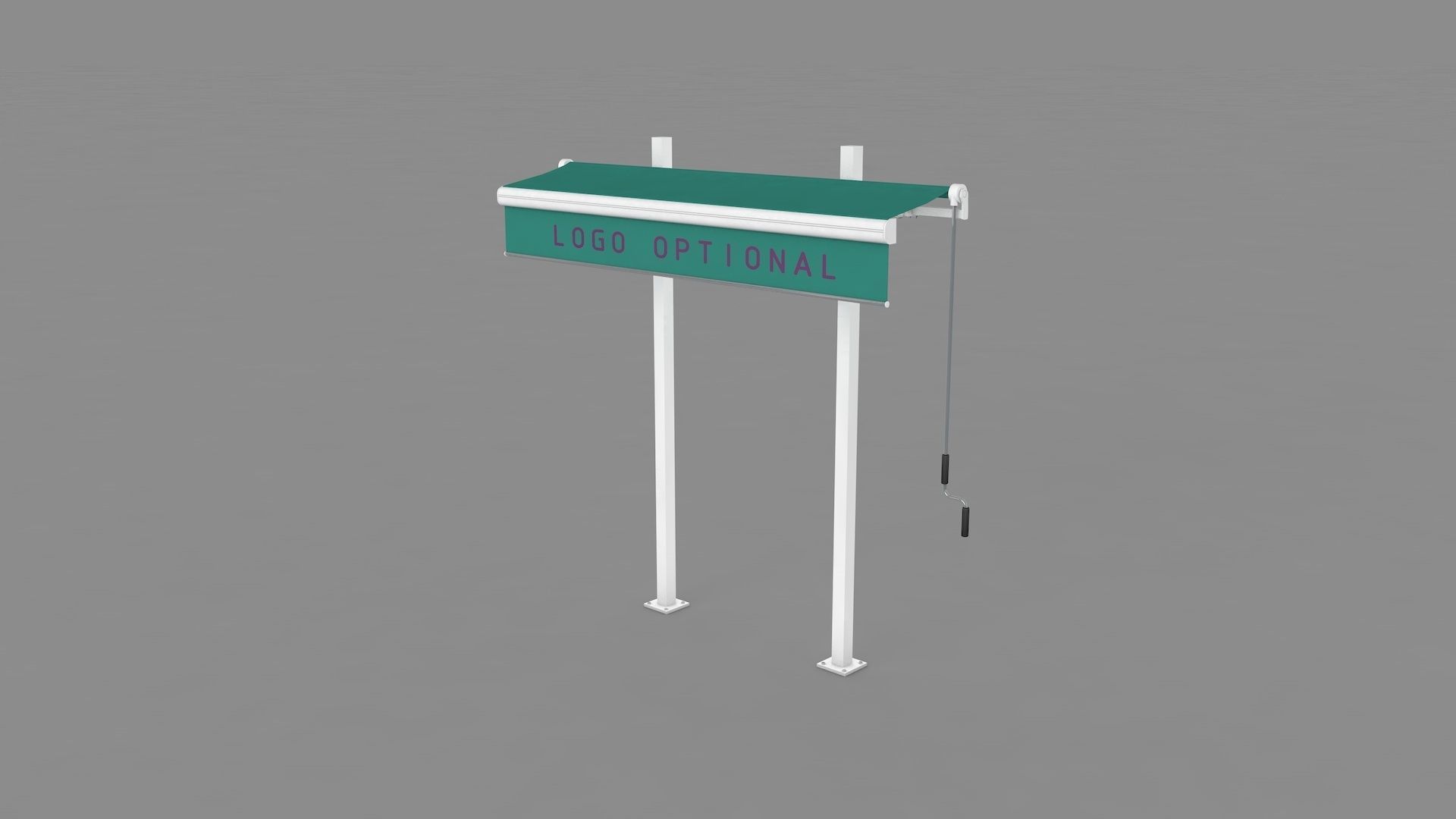Hinged Awning Canopy 3D model_18