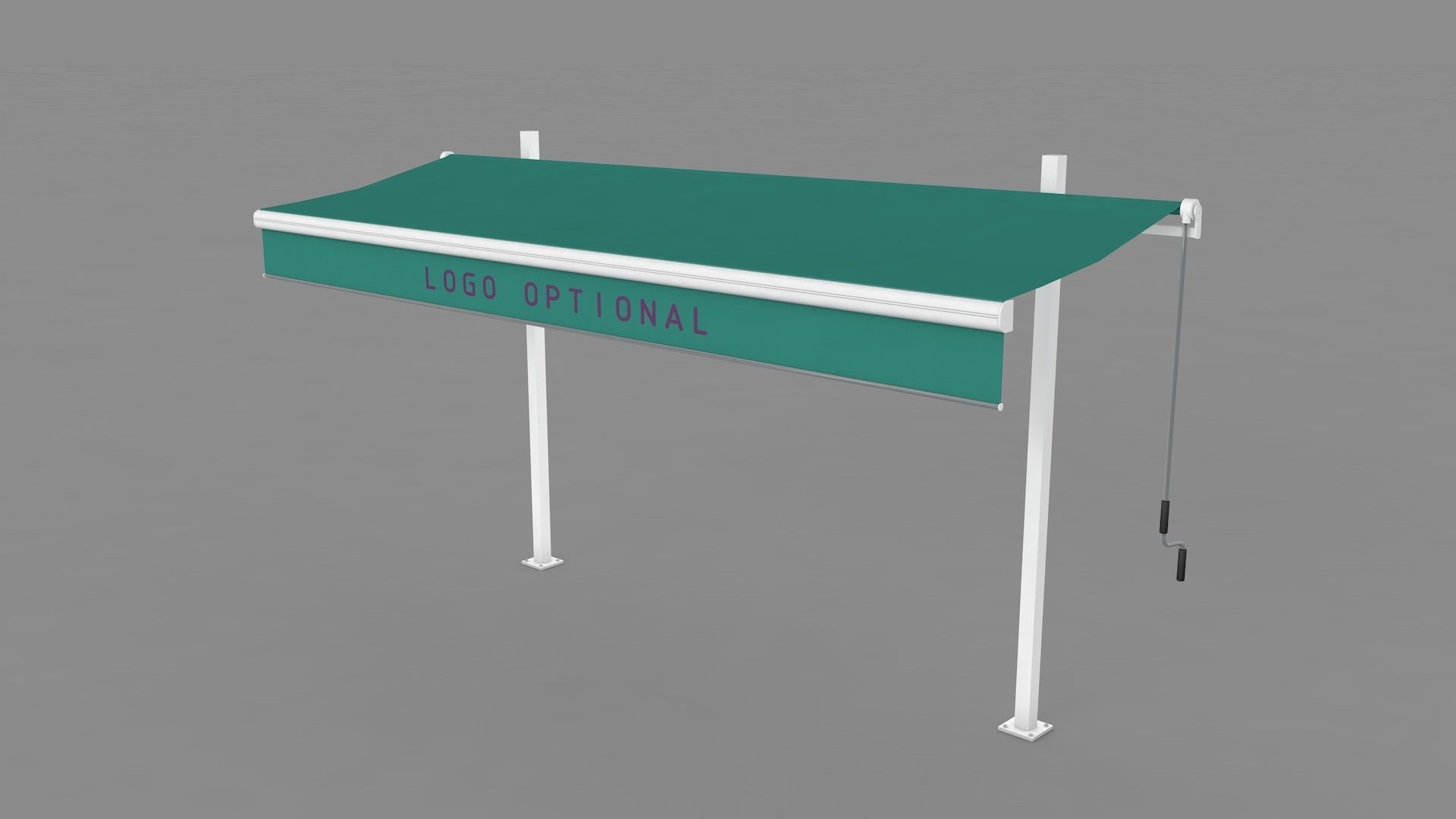 Hinged Awning Canopy 3D model_15