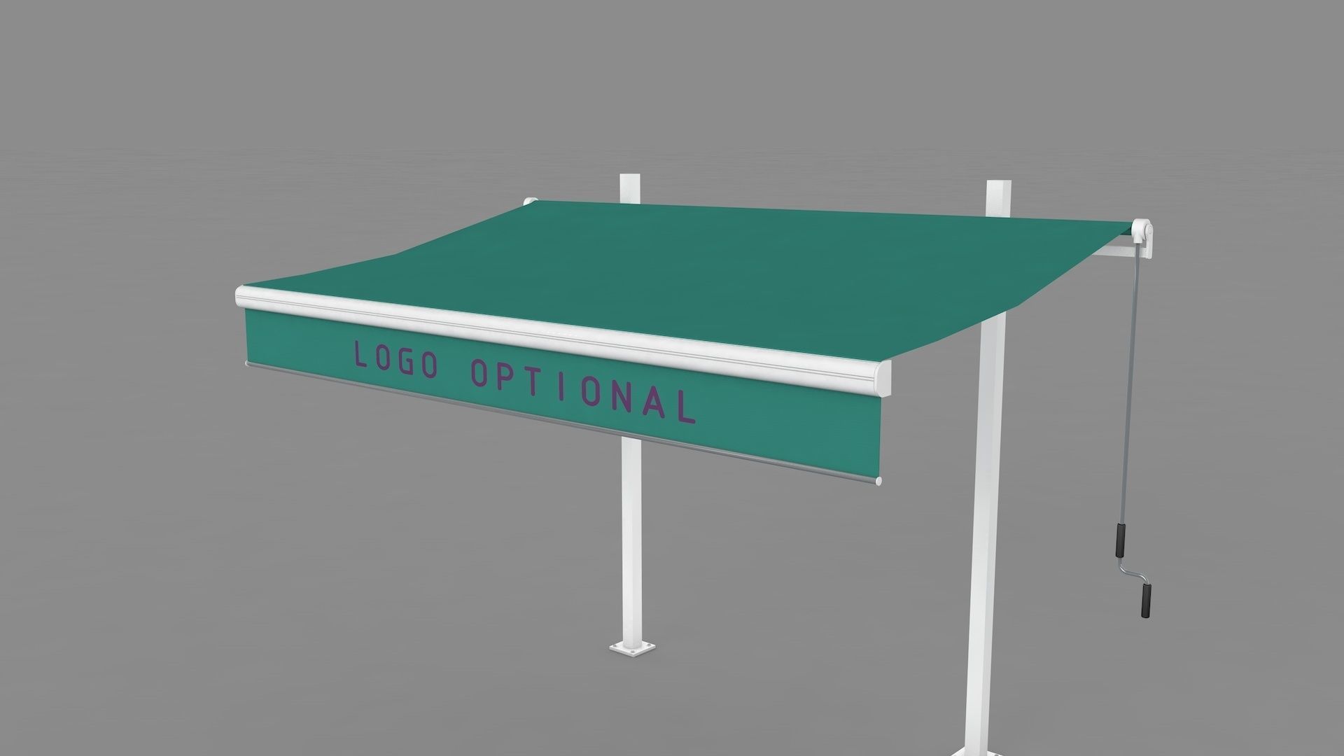 Hinged Awning Canopy 3D model_28