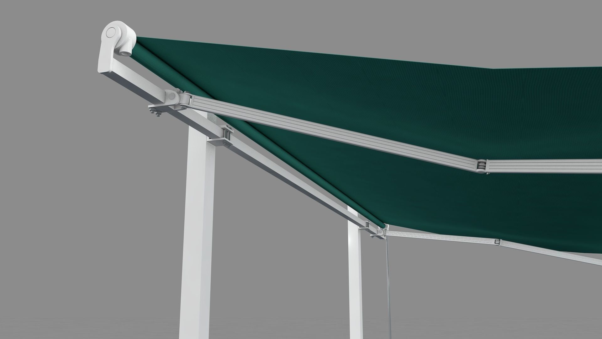 Hinged Awning Canopy 3D model_4