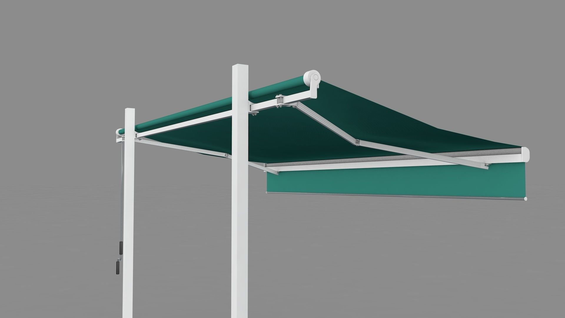 Hinged Awning Canopy 3D model_5