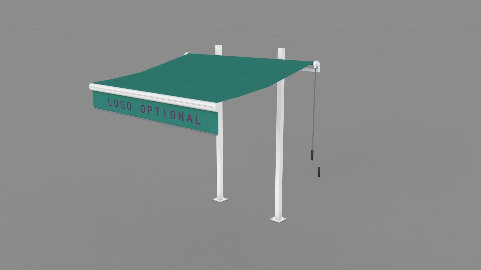 Hinged Awning Canopy 3D model_24