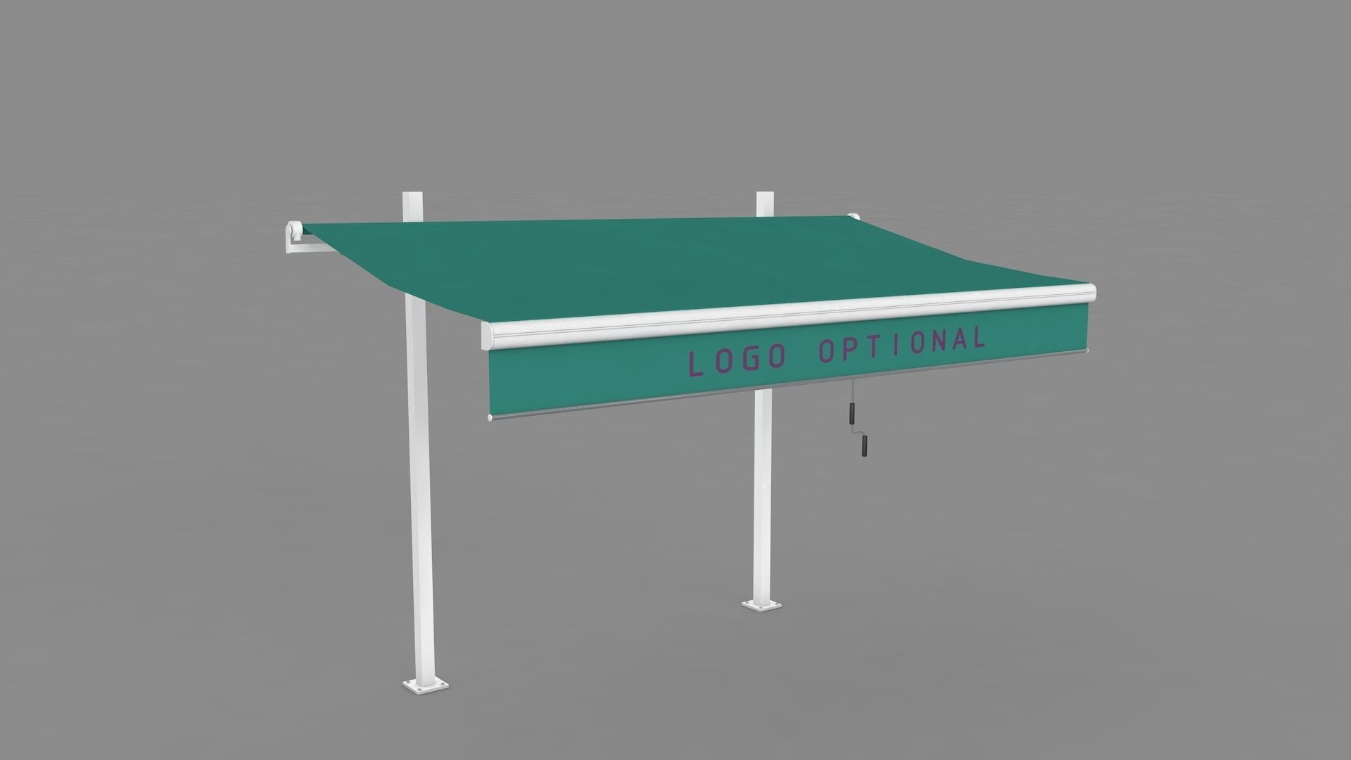 Hinged Awning Canopy 3D model_6