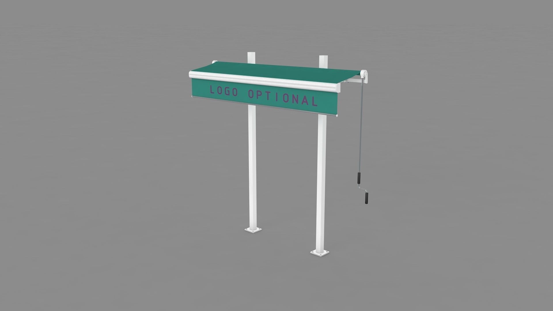 Hinged Awning Canopy 3D model_25