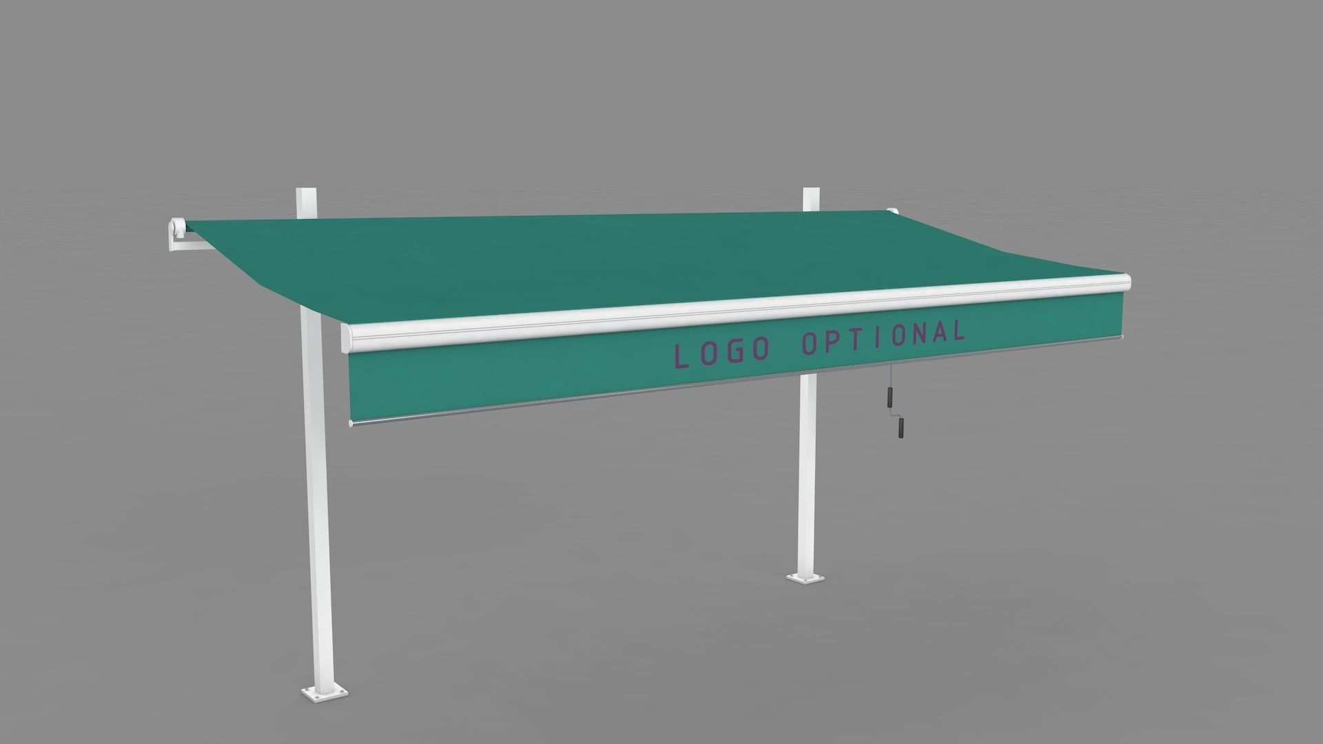 Hinged Awning Canopy 3D model_10