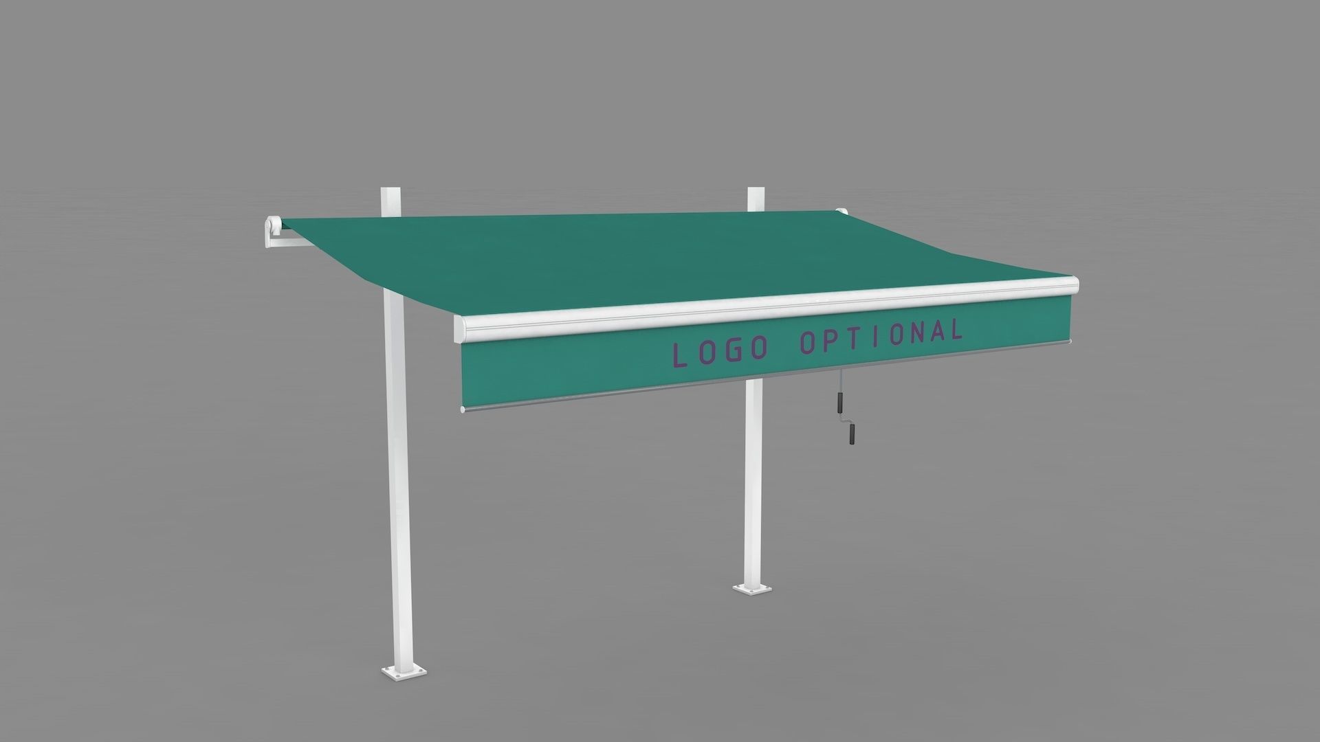 Hinged Awning Canopy 3D model_9
