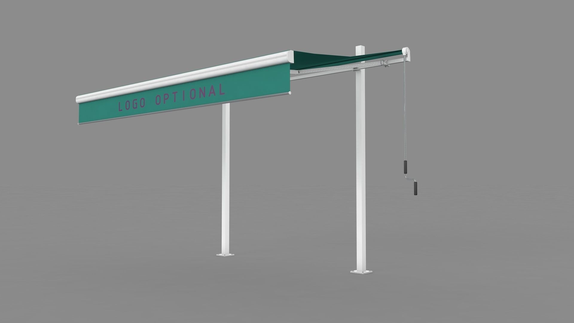 Hinged Awning Canopy 3D model_1