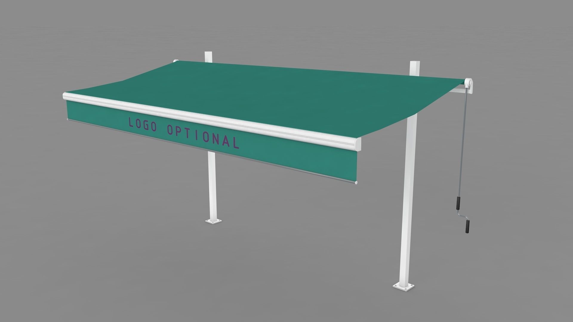 Hinged Awning Canopy 3D model_23