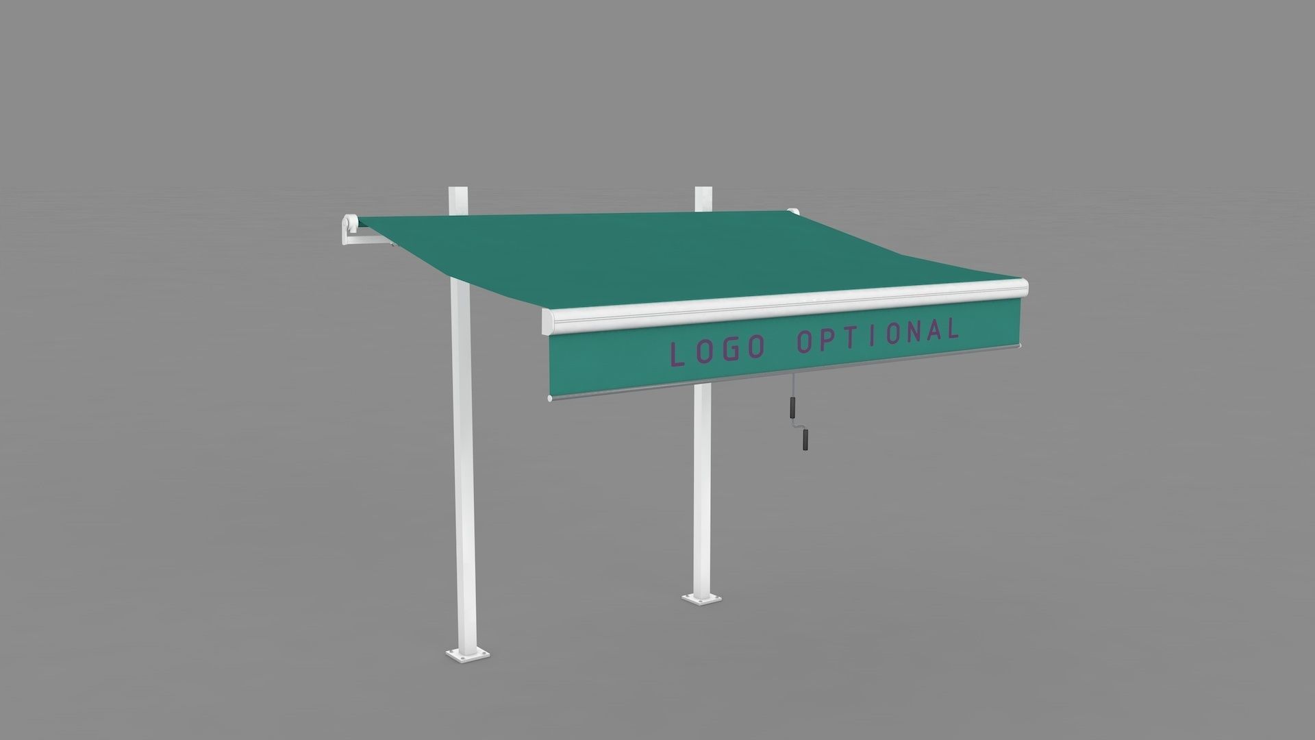 Hinged Awning Canopy 3D model_8