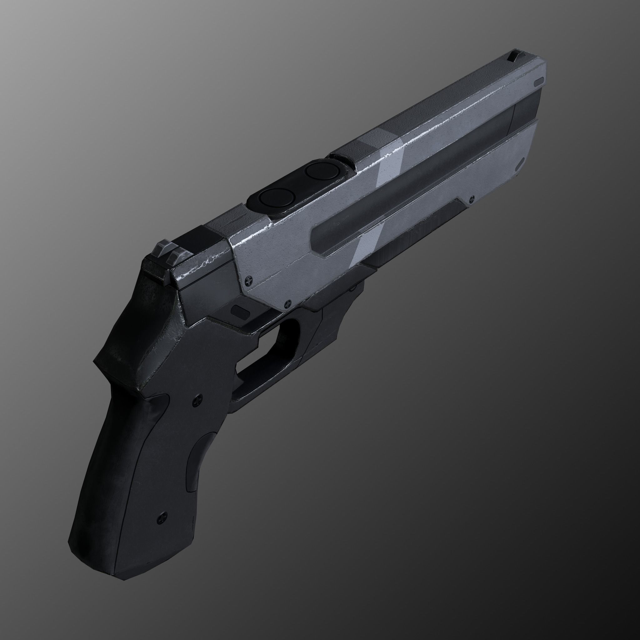 Female Soldier 1 Low-poly 3D model_16