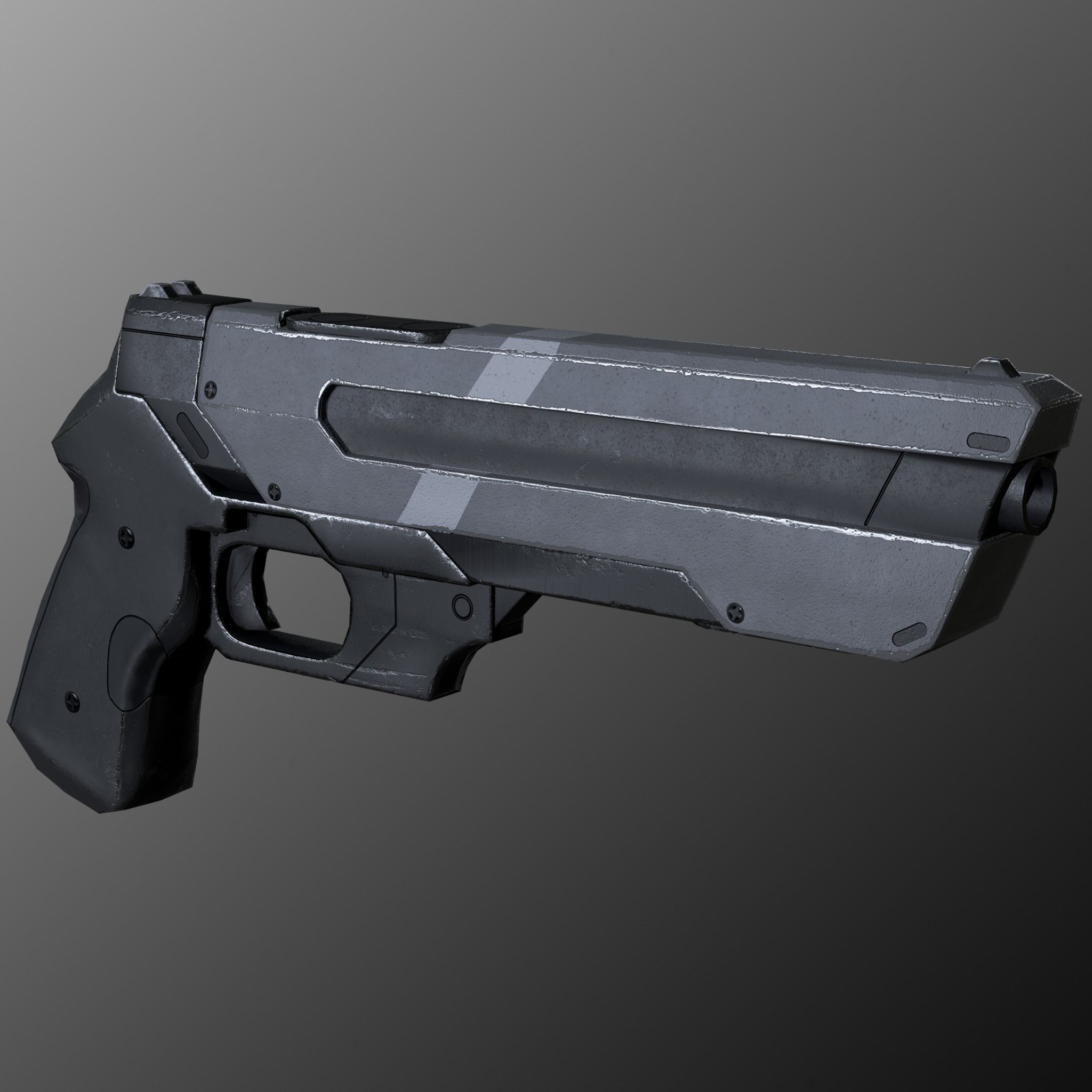 Female Soldier 1 Low-poly 3D model_17