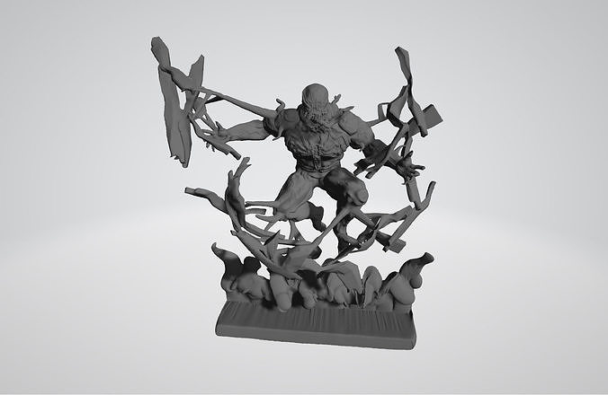Venom busting through  3D print model