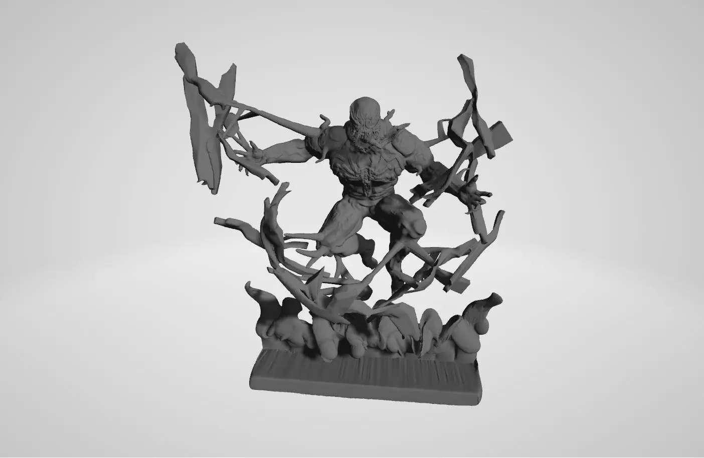 Venom busting through  3D print model_0