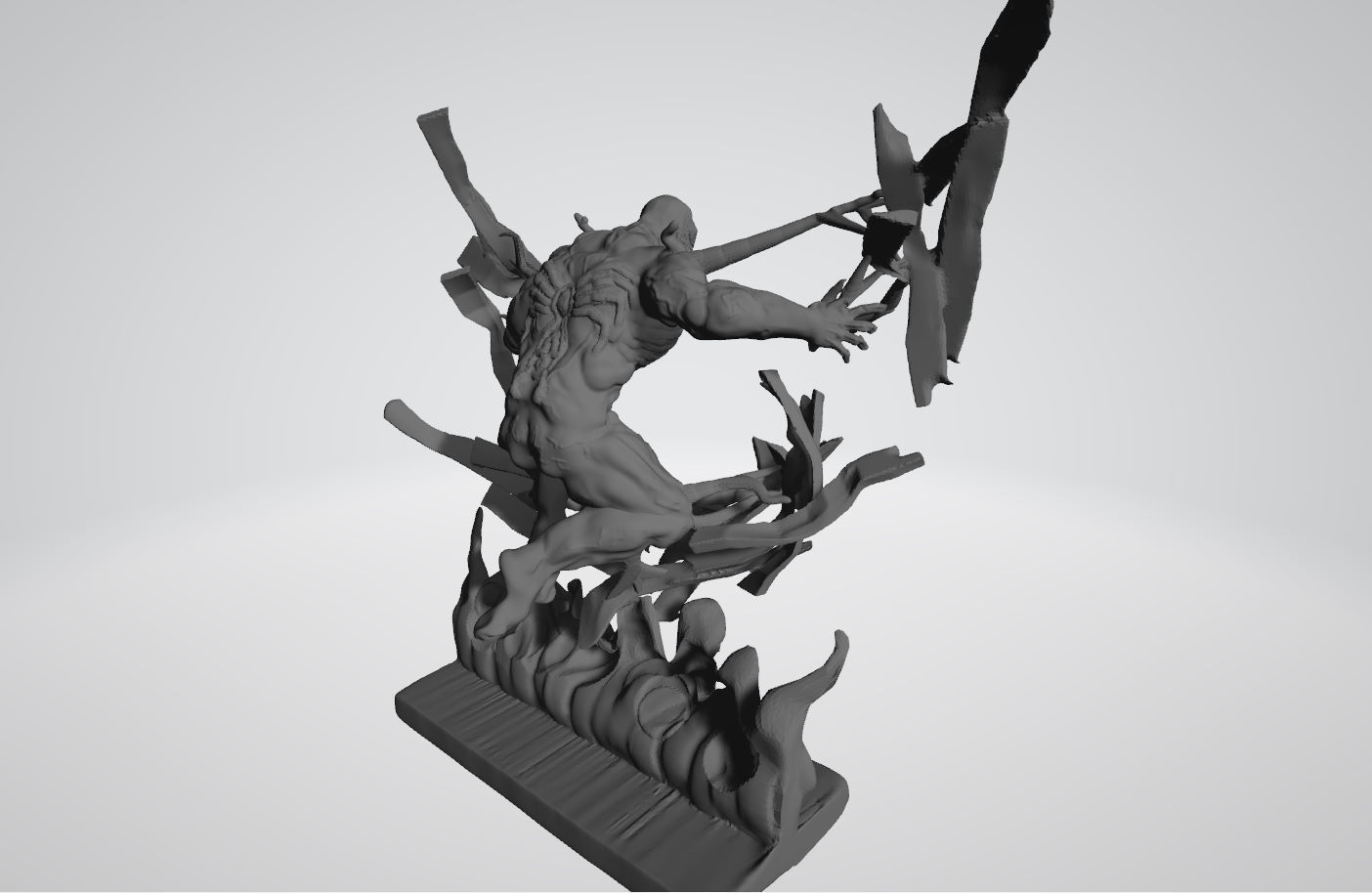 Venom busting through  3D print model_5