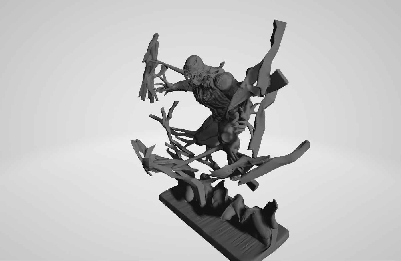 Venom busting through  3D print model_4