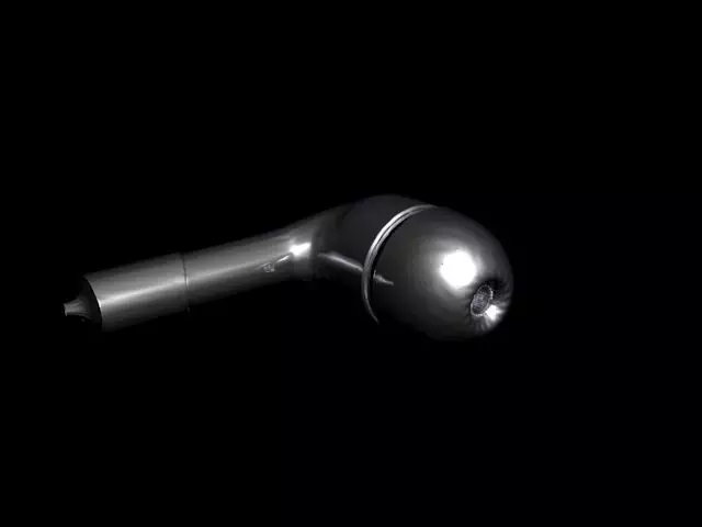 HeadPhone silver ball Free 3D model_0