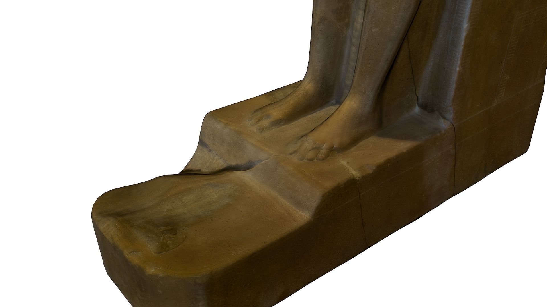 CGI - EGYPTIAN - STATUE OF THE RAM HEADED GOD AMON RE  Low-poly 3D model_21