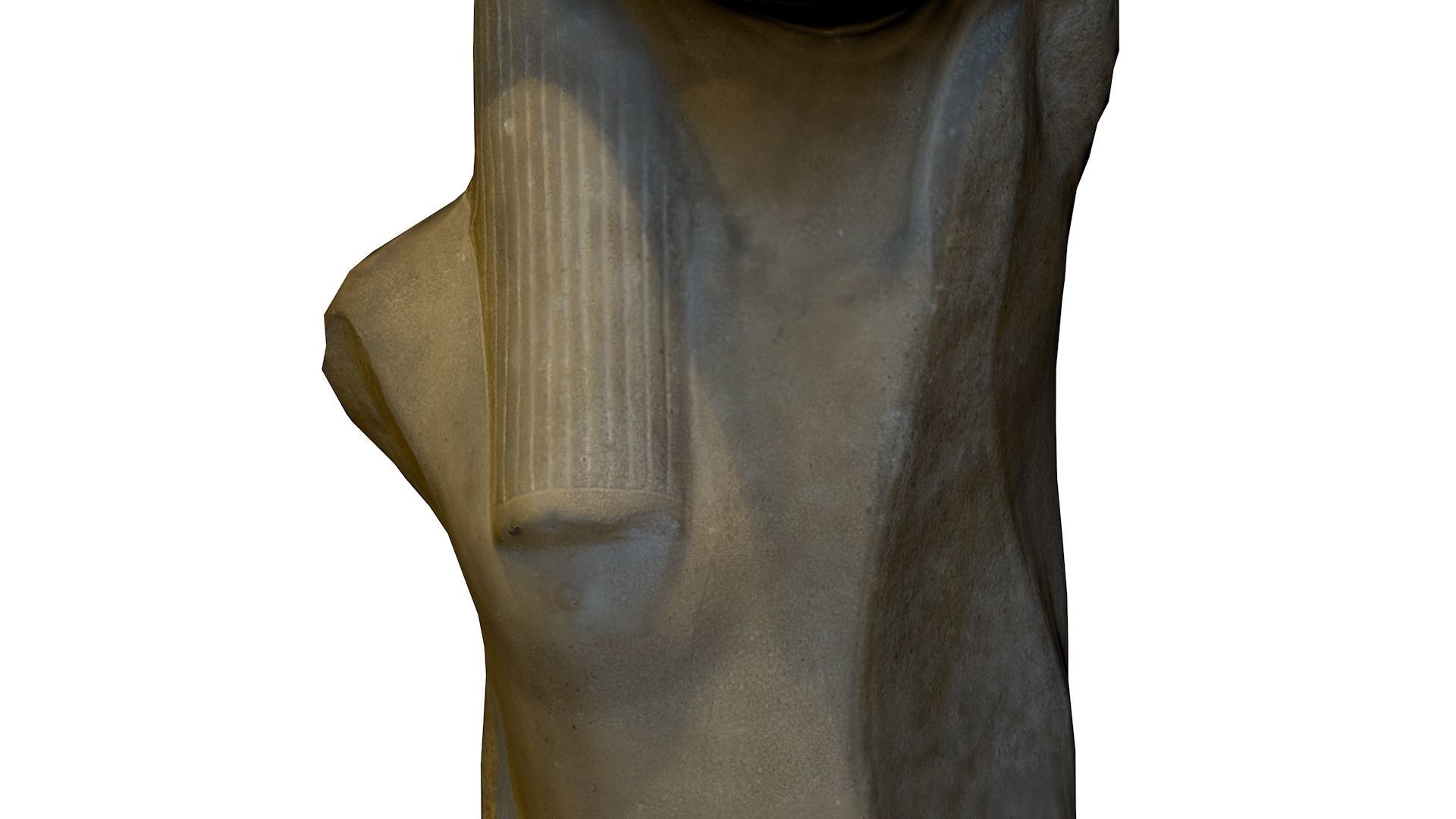 CGI - EGYPTIAN - STATUE OF THE RAM HEADED GOD AMON RE  Low-poly 3D model_29