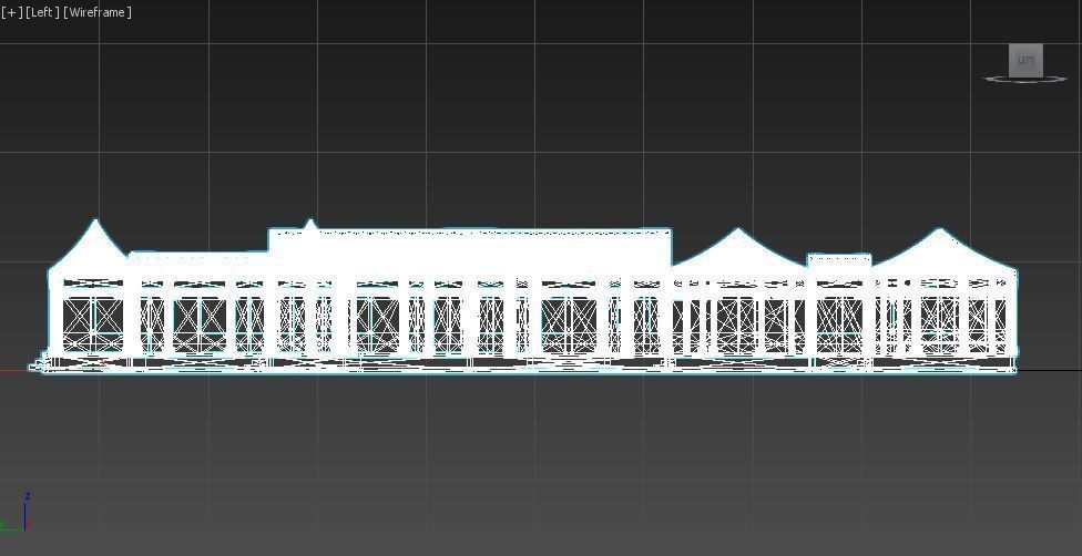 SiHeYuan chinese house with tile roof 3D model_3