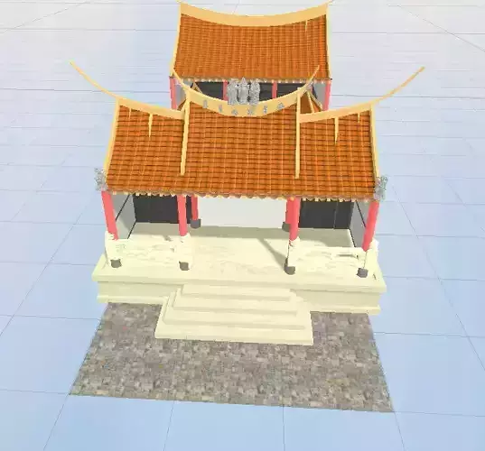 Daishijiamiao chinese temple with roof