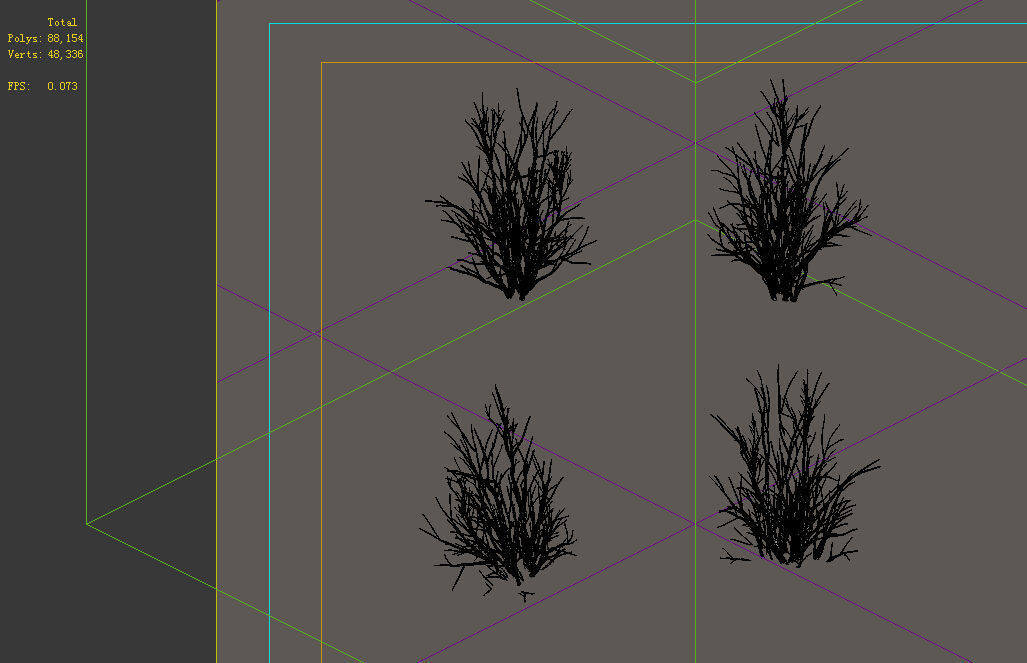 Game Model - prairie scene - Desert Plants 04 01 3D model_3