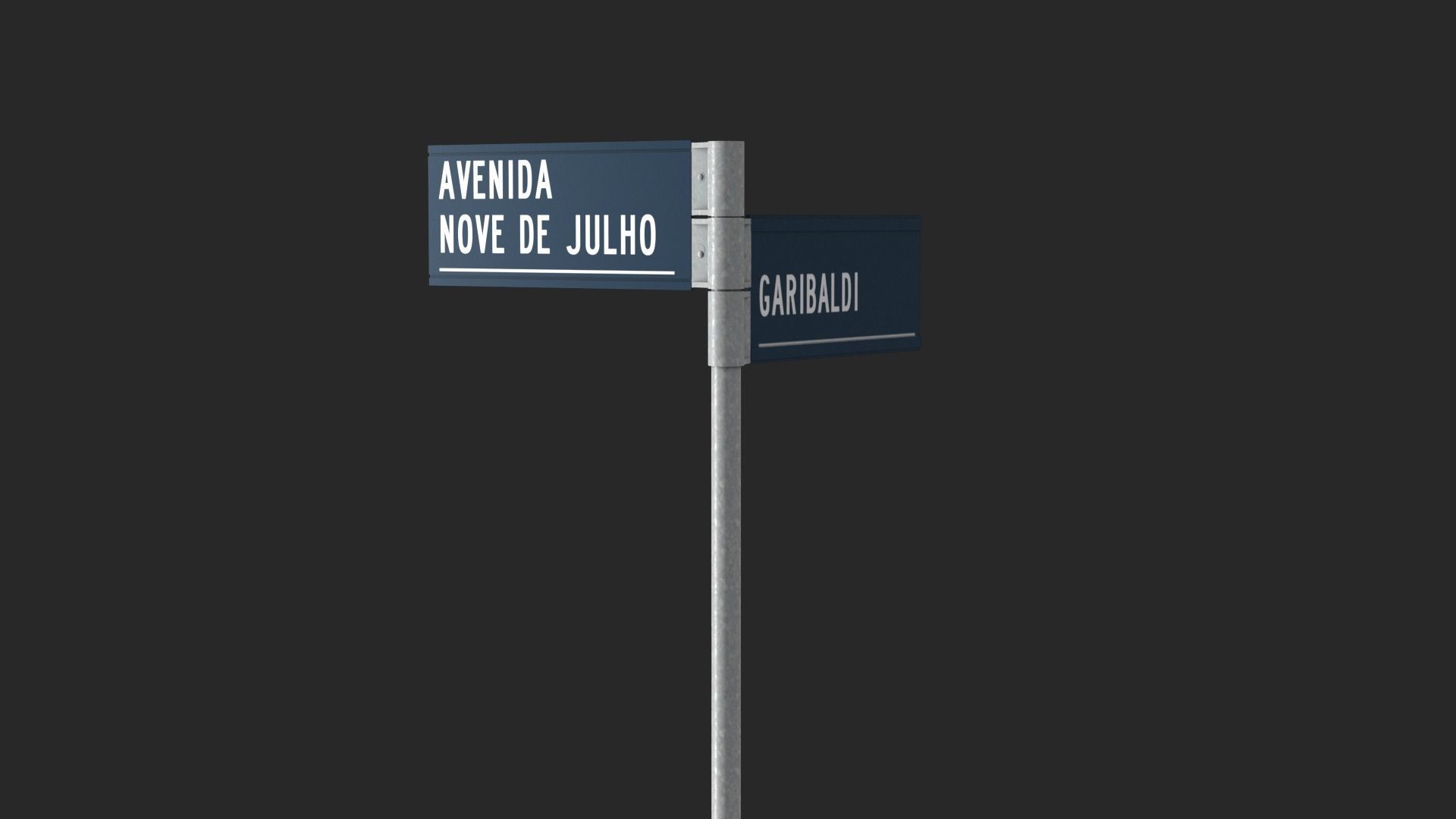Brazilian Traffic Assets Low-poly 3D model_11