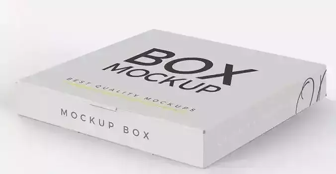 Pizza box Low-poly 3D model