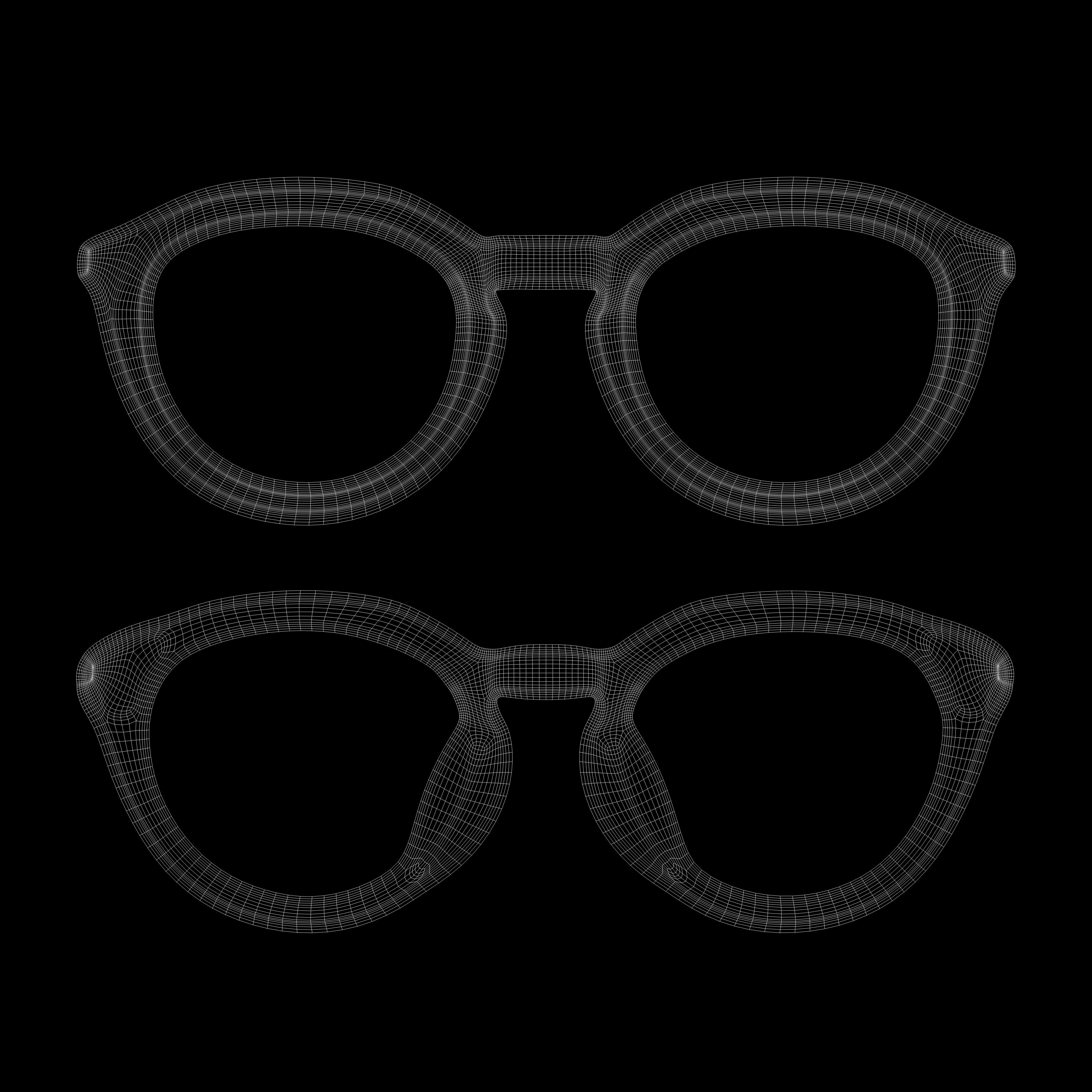 Eyeglasses for Men and Women 3D print model_11